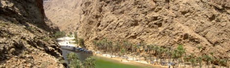 Cliff Diving in Oman